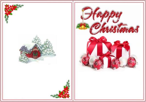 Новогодняя открытка по английскому языку