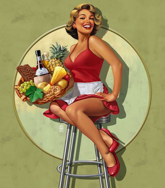 Pin-up — художник Джил Элвгрен