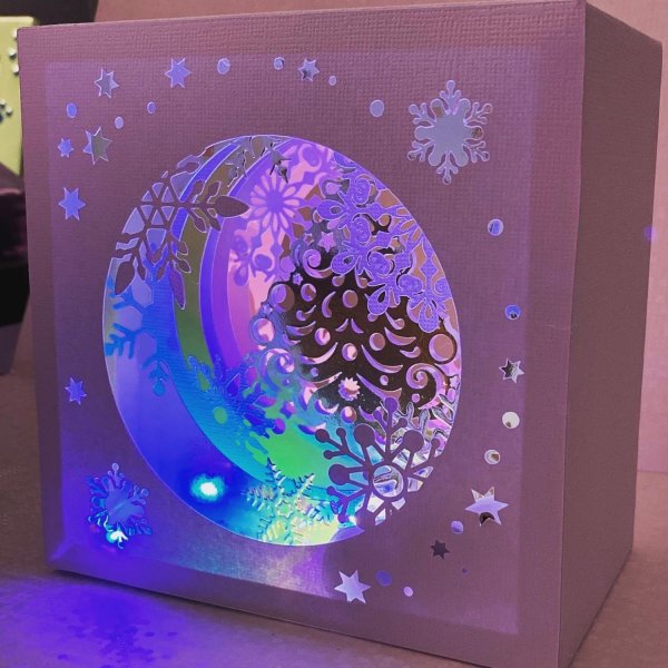 Открытка бумажный туннель