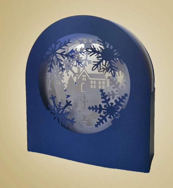 Новогодняя открытка тоннель мастер класс