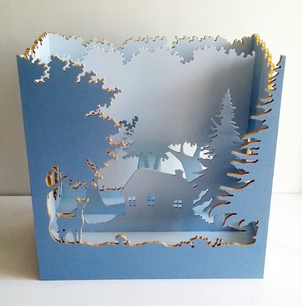 Открытка бумажный туннель