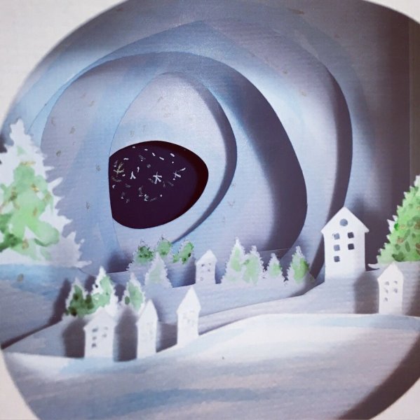 Открытка тоннель новый год