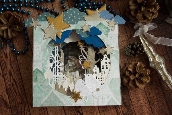 Открытка бумажный туннель