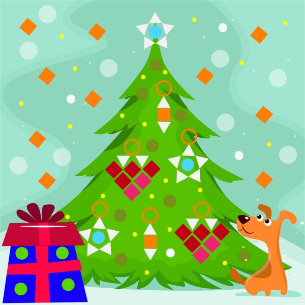 Новогодняя ходилка для детей