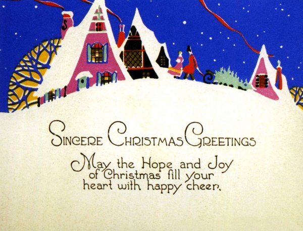 Британские открытки на новый год