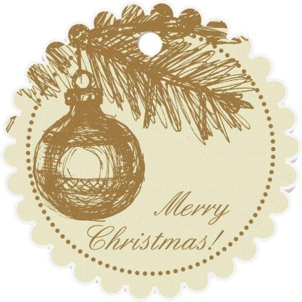 Бирки на подарки новогодние