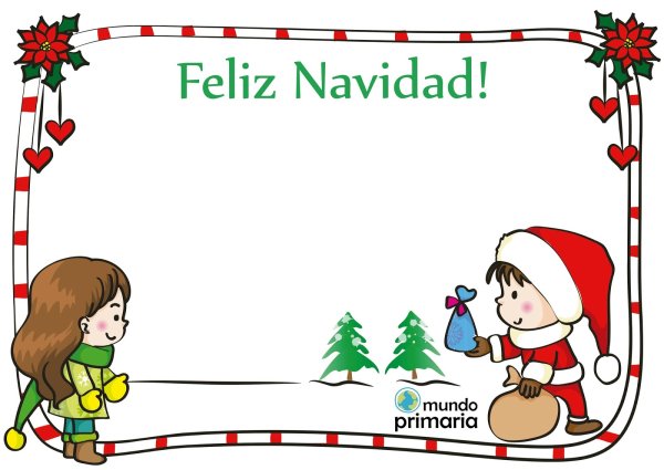 Feliz Navidad открытка раскраска
