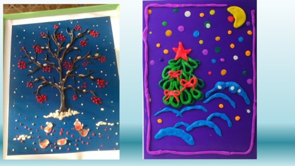 Пластилинография на стекле