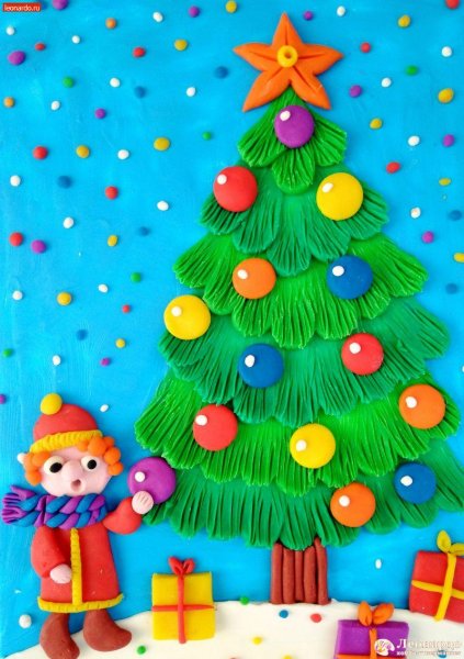 Пластинограыия елка Новогодняя