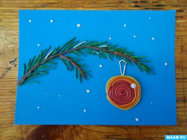 Поделки из пластилина 1 класс зима