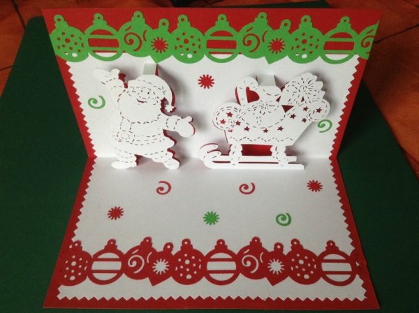 Рождественское киригами