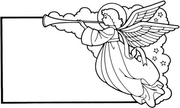 Рождество раскраска для детей