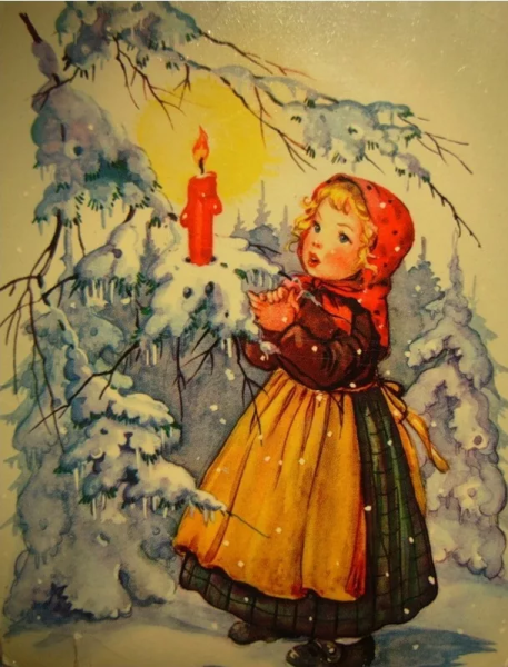 Старинные открытки с Рождеством