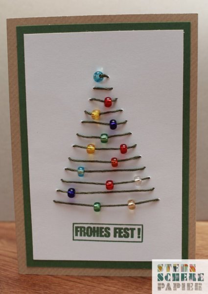 Елка в технике изонить