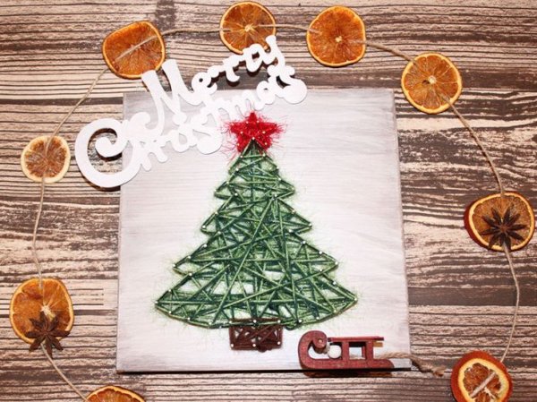 Изонить новый год