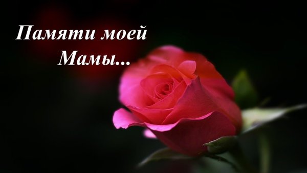 В память о маме