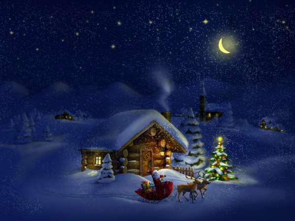 Thomas Kinkade Рождественские домики