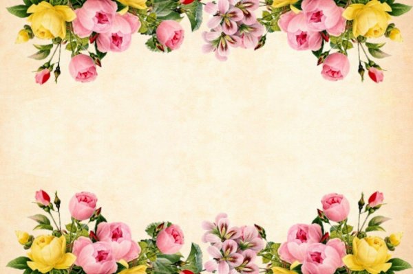 Фон с цветами для текста