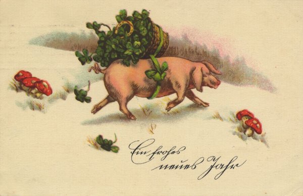 Новый год старинные открытки