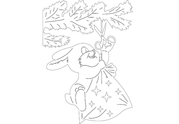 Вытынанки с героями советских открыток