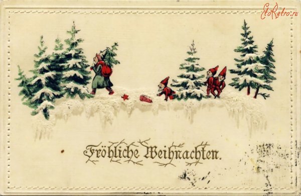 Немецкие открытки с новым годом