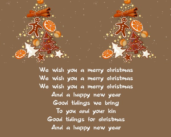 Рождественская открытка Merry Christmas