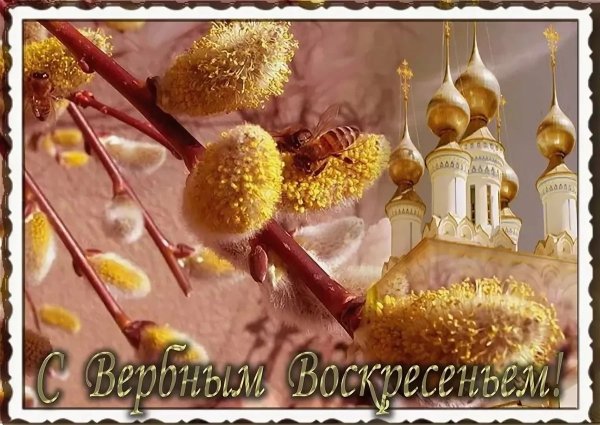 С Вербным воскресеньем