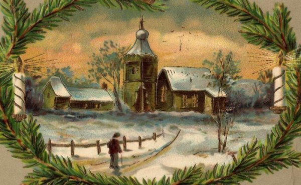 Старинные открытки с Рождеством