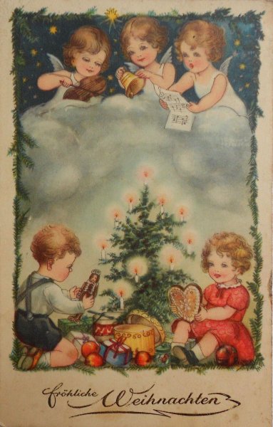 Немецкие открытки с Рождеством Христовым