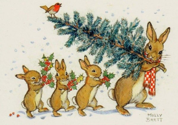 Поздравительный зайчик