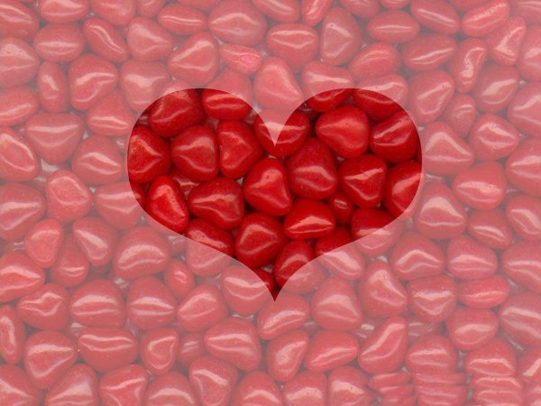 Поцелуй с сердечком