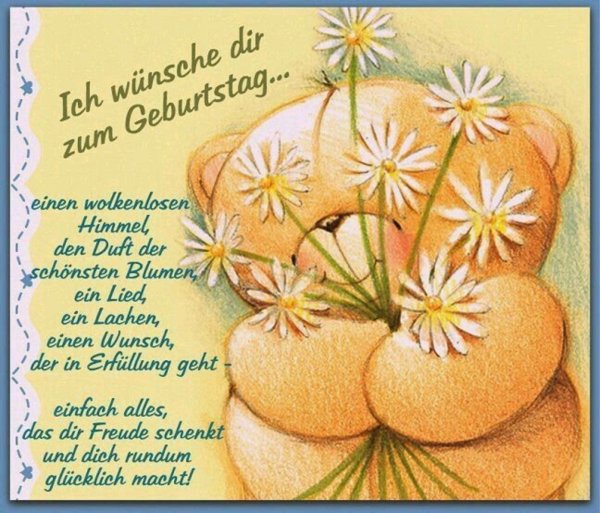 Открытки с днём рождения на немецком языке