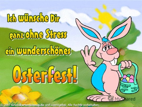 Открытки с Пасхой на немецком языке