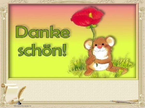 Спасибо за поздравления на немецком языке