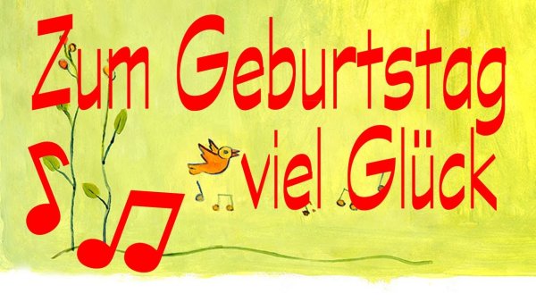 Открытка zum Geburtstag