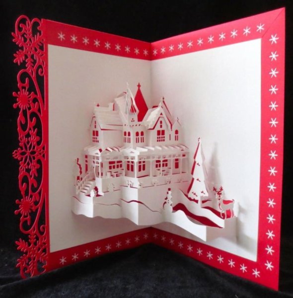 Объемная открытка