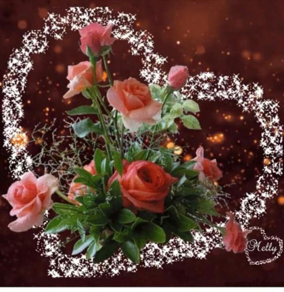 Вечерние цветы для любимой