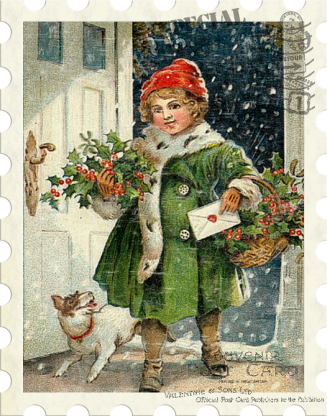 Винтажная открытка к новому году