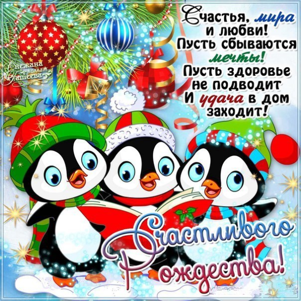 Смешные поздравления с Рождест