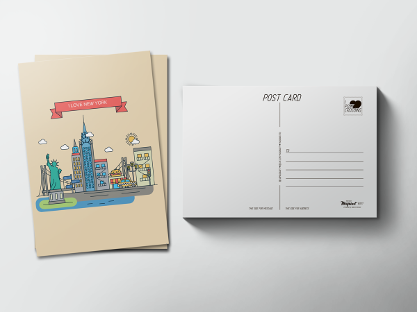 Дизайнерские почтовые открытки