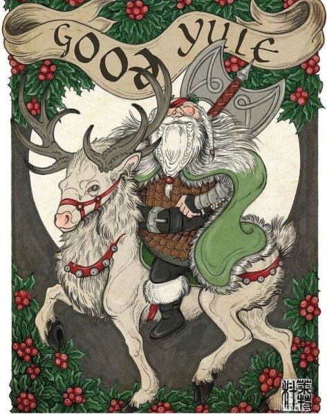 Йоль празднование Скандинавия