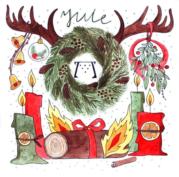 Поздравление с Йолем открытки