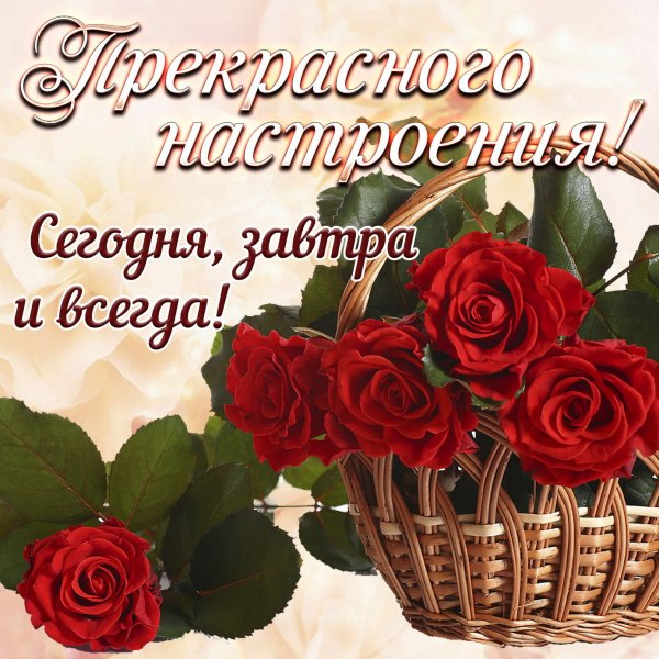 Открытки с пожеланиями хорошего настроения