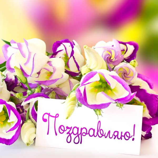 Открытка поздравляю