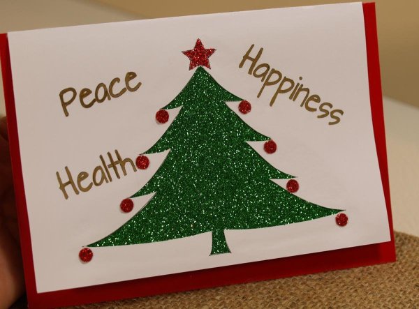 Варианты открыток на новый год