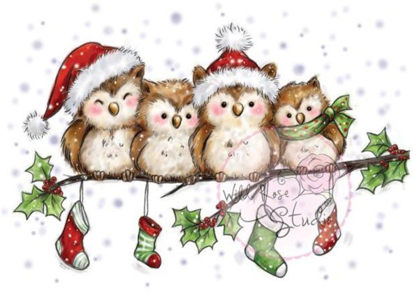 Маленькие новогодние рисунки