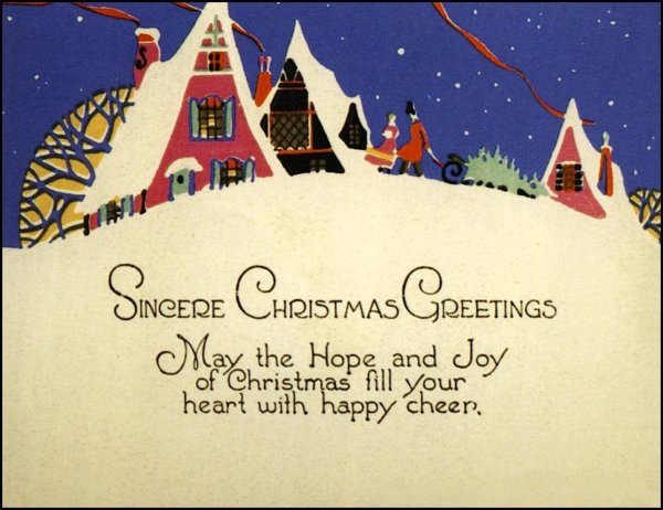 Новогодняя открытка на иностранном языке