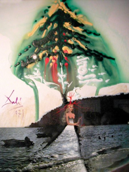 Сальвадор дали Рождественская открытка