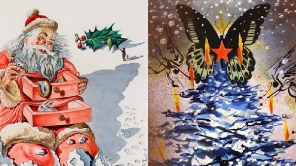 Сальвадор дали Merry Christmas