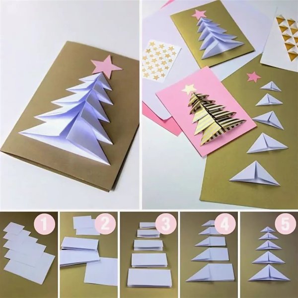 Новогодние открытки свими руками